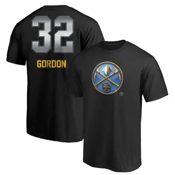 Men's Aaron Gordon Denver Nuggets Black Midnight Mascot T-Shirt