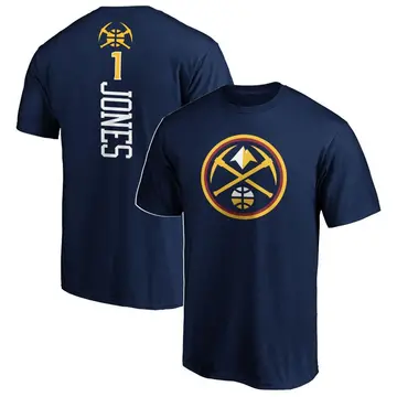 Men's Curtis Jones Denver Nuggets Navy Backer T-Shirt