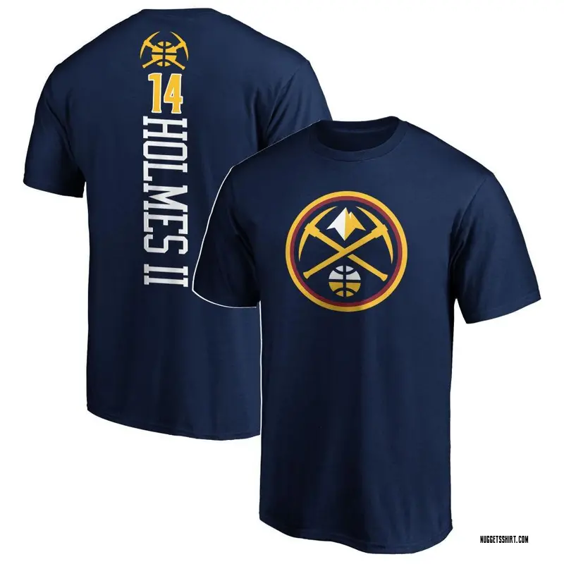 Men's DaRon Holmes II Denver Nuggets Navy Backer T-Shirt