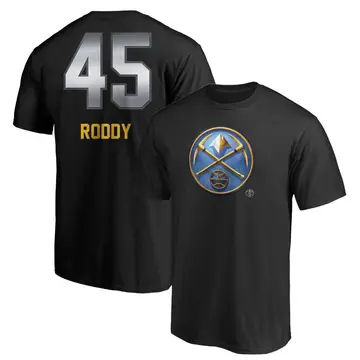 Men's David Roddy Denver Nuggets Black Midnight Mascot T-Shirt
