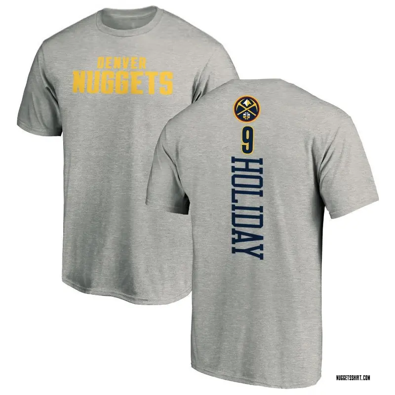Men's Justin Holiday Denver Nuggets Ash Backer T-Shirt