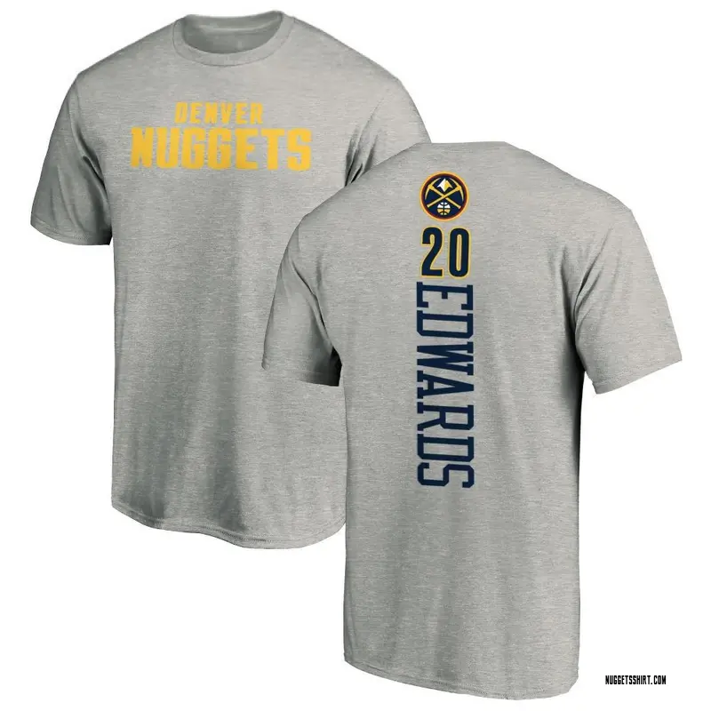 Men's Kessler Edwards Denver Nuggets Ash Backer T-Shirt