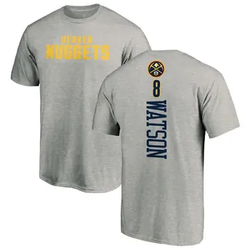 Men's Peyton Watson Denver Nuggets Ash Backer T-Shirt