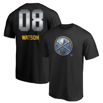 Men's Peyton Watson Denver Nuggets Black Midnight Mascot T-Shirt