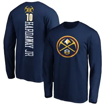 Men's Tim Hardaway Jr. Denver Nuggets Navy Backer Long Sleeve T-Shirt