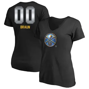 Women's Christian Braun Denver Nuggets Black Midnight Mascot T-Shirt