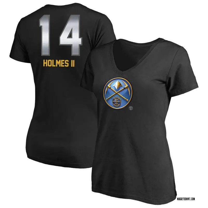 Women's DaRon Holmes II Denver Nuggets Black Midnight Mascot T-Shirt