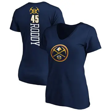 Women's David Roddy Denver Nuggets Navy Backer T-Shirt