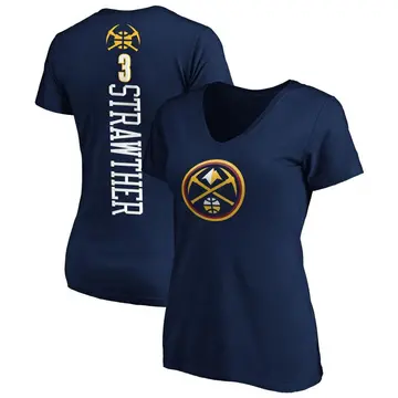 Women's Julian Strawther Denver Nuggets Navy Backer T-Shirt