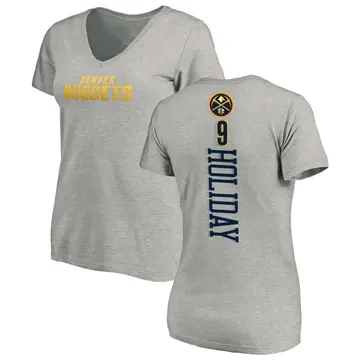 Women's Justin Holiday Denver Nuggets Ash Backer T-Shirt
