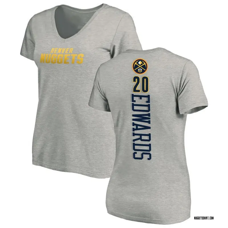 Women's Kessler Edwards Denver Nuggets Ash Backer T-Shirt