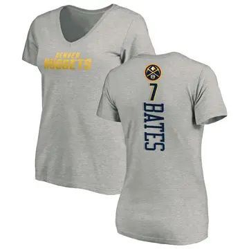 Women's Tamar Bates Denver Nuggets Ash Backer T-Shirt