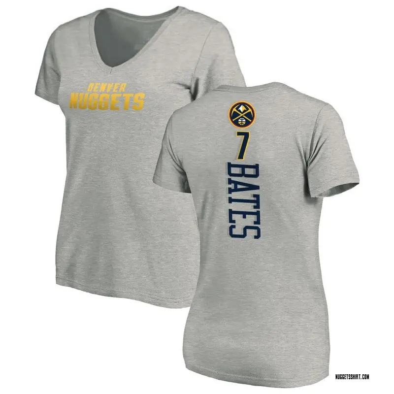 Women's Tamar Bates Denver Nuggets Ash Backer T-Shirt