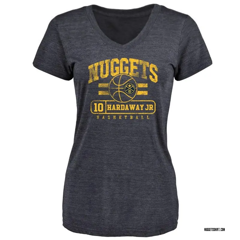Women's Tim Hardaway Jr. Denver Nuggets Navy Baseline Tri-Blend T-Shirt