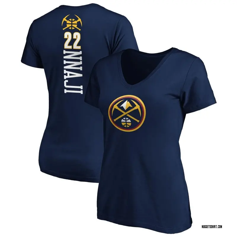 Women's Zeke Nnaji Denver Nuggets Navy Backer T-Shirt