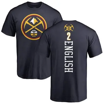 Youth Alex English Denver Nuggets Navy Backer T-Shirt