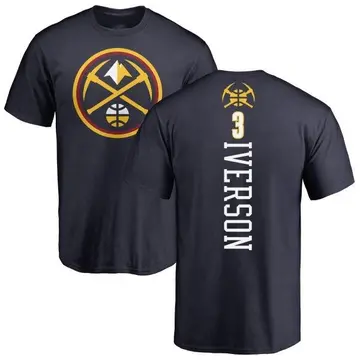 Youth Allen Iverson Denver Nuggets Navy Backer T-Shirt
