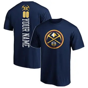 Youth Custom Denver Nuggets Navy Custom Backer T-Shirt