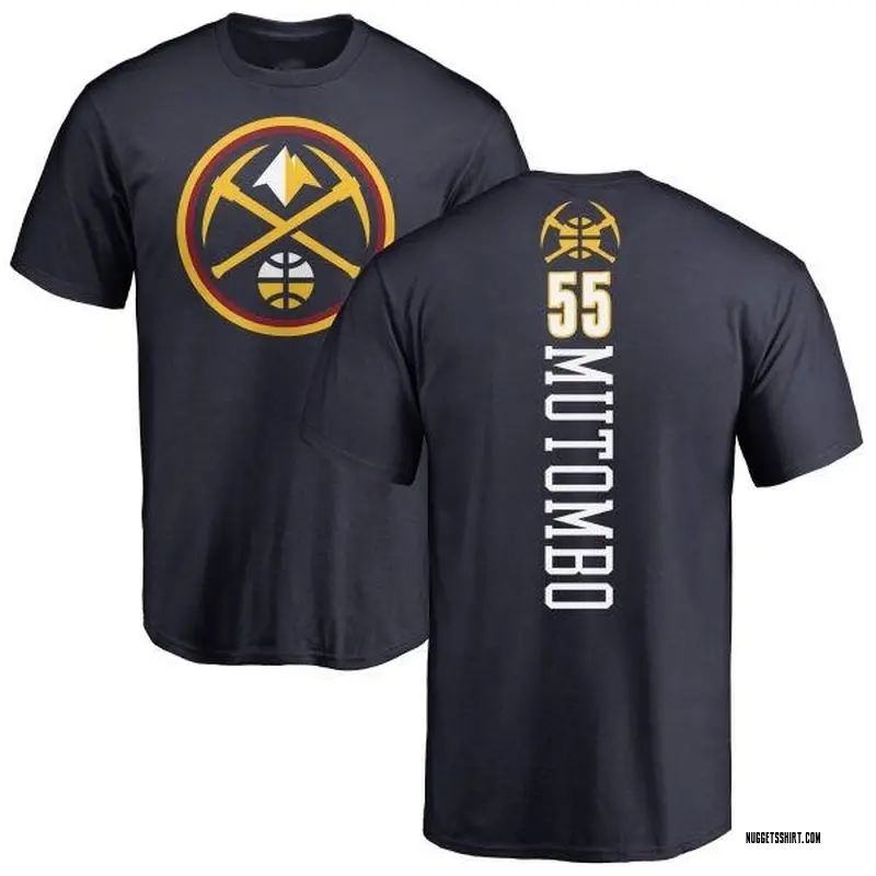 Youth Dikembe Mutombo Denver Nuggets Navy Backer T-Shirt