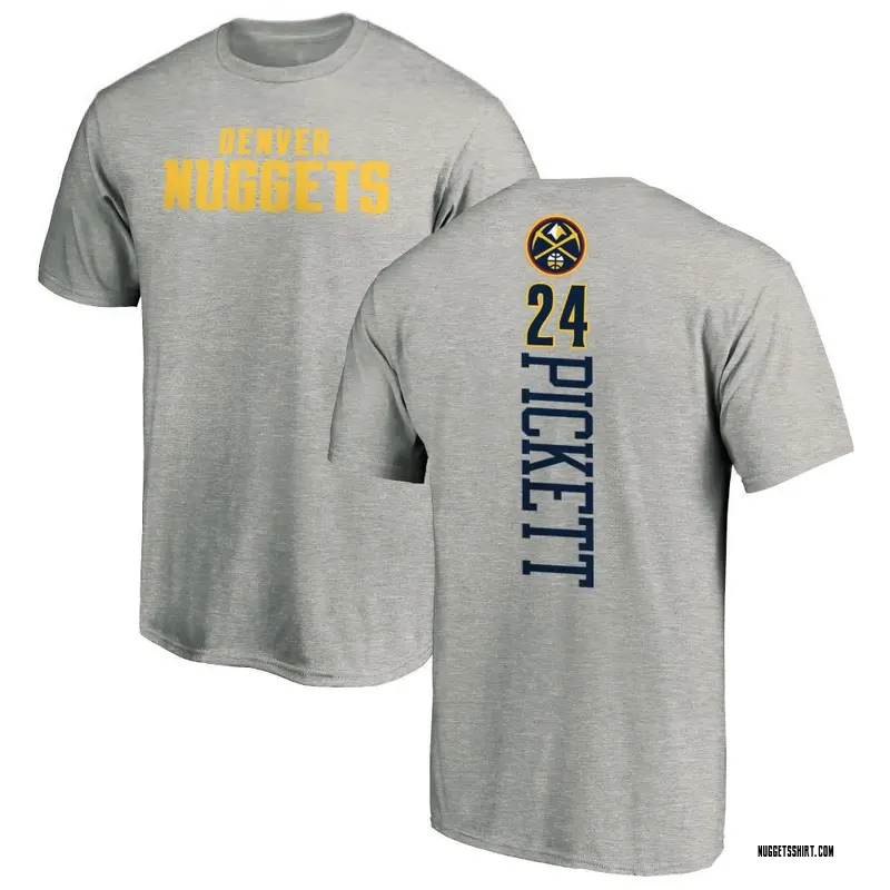 Youth Jalen Pickett Denver Nuggets Ash Backer T-Shirt