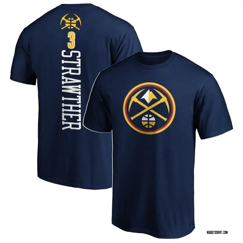 Youth Julian Strawther Denver Nuggets Navy Backer T-Shirt