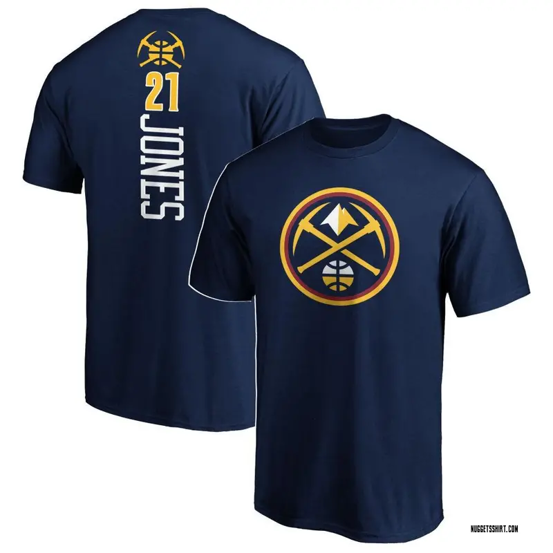 Youth Spencer Jones Denver Nuggets Navy Backer T-Shirt